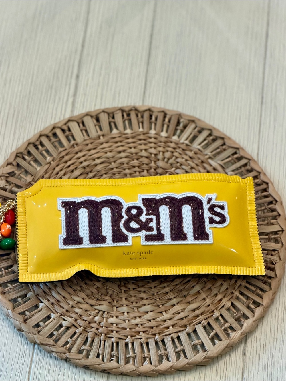 kate spade Yellow M&M's Logo Pouch - Picture 11 of 14
